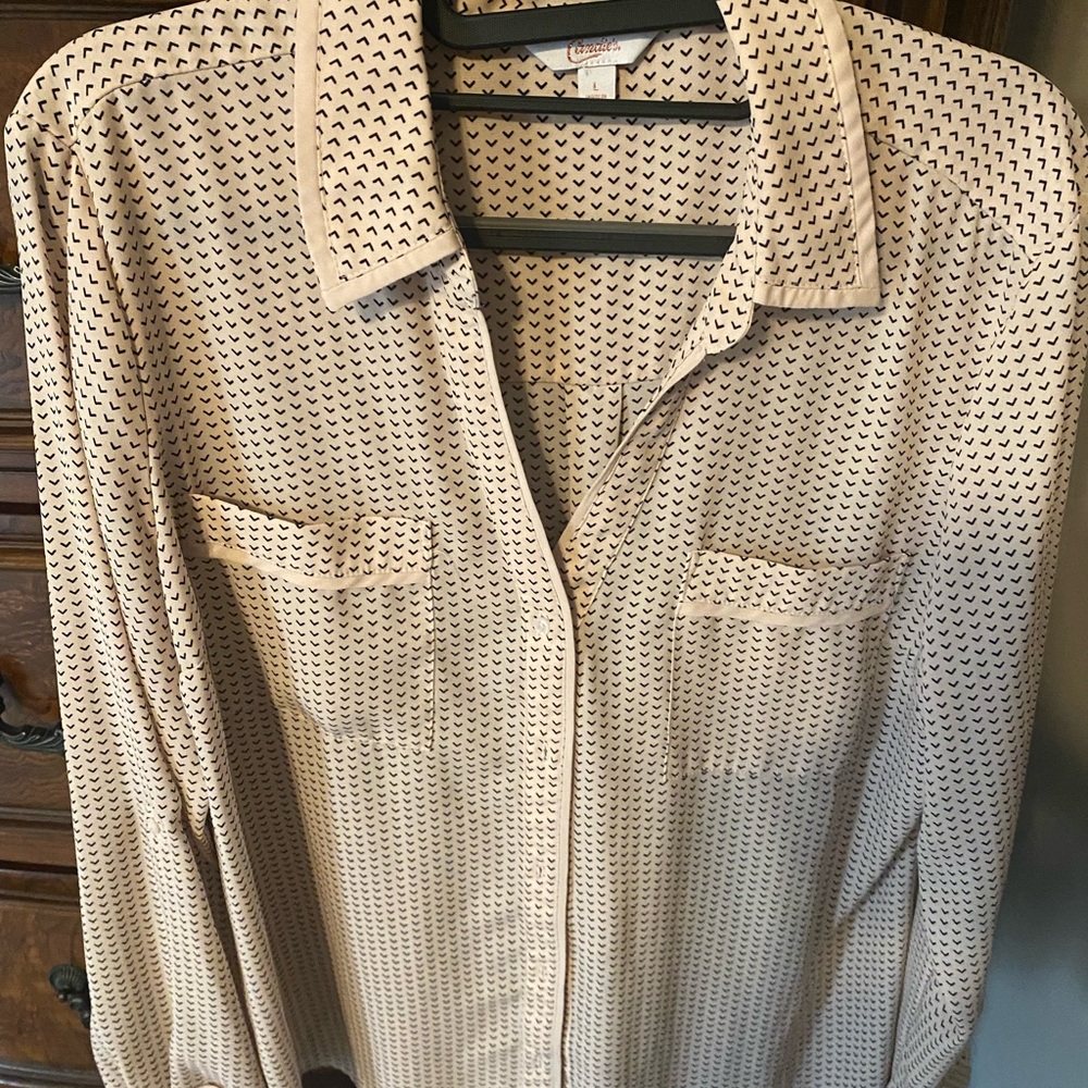 Candies pink button down blouse